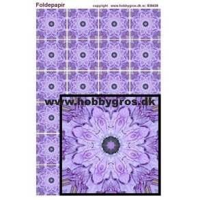 Foldepapir, kalejdoskop, blomst