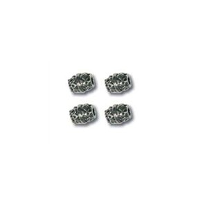 Metalperle gl. slv 10 stk