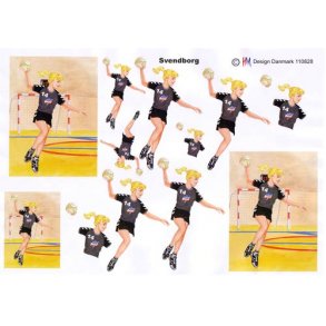 3D ark - Sport. H�ndbold pige, Svendborg
