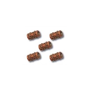 Metalperle kobber, 5 stk