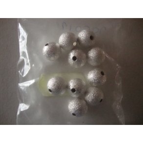 Metalperle stardust, FS. 12mm, 10 stk