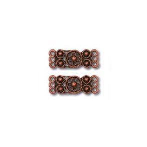 Metal ornament, kobber, 4 stk