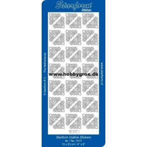 Stickers - Hjrner ca. 2,2x2,2 cm, guldfarvet