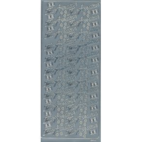 Stickers - Konfirmation m/tekst, slv