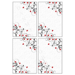 Baggrundspapir, hjerter