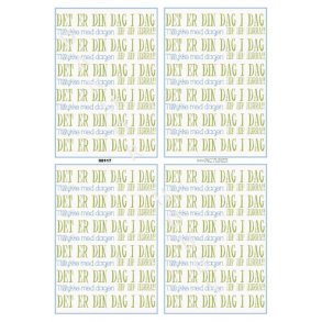 Baggrundspapir m/ grn tekst 