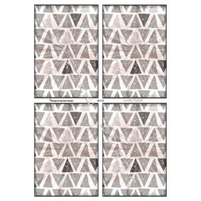 Baggrundspapir, gr-beige mnster m/trekanter