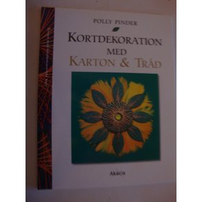 Kortdekoration med karton og tr�d