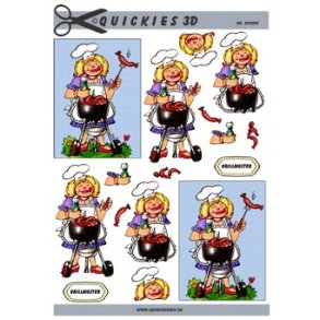 3D ark - Grillmester, dame