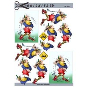 3D klippeark - Fritid, golf, mand