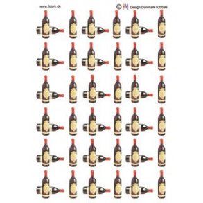 3D ark - Sm motiver, vinflasker