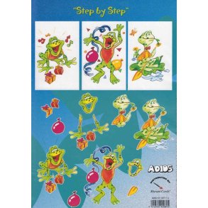 3D klippeark - Glade frer