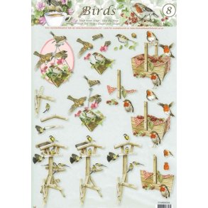 3D ark - Fugle, fuglehus, foderbrt