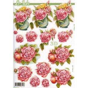 3D ark - Blomster, rose