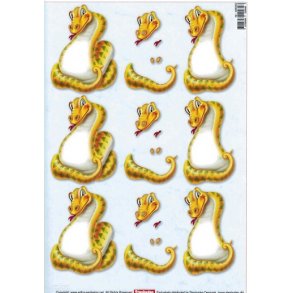 3D ark - B�rnemotiv, glad slange