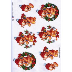 3d ark - Jul, julehund p� listet�