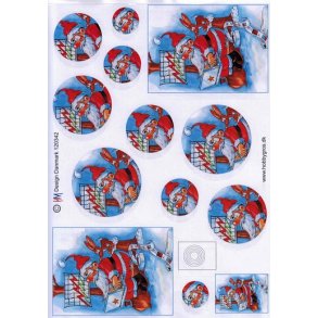 3D Pyramideark, julemand, m/computer