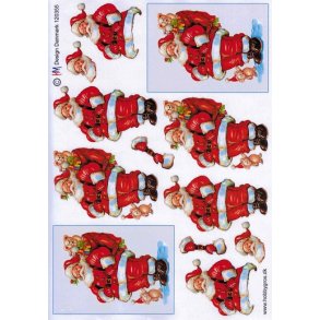 3D ark - Jul, julemand st�ende