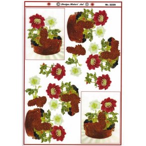 3D ark - Jul, blomst