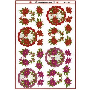 3D ark - Sm� julemotiver, blomster