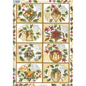 3D ark - Sm� julemotiver, 8 forskellige