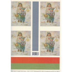 3D ark - Jul, Kort, pige og dreng