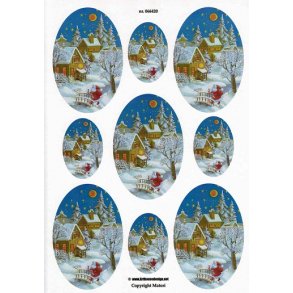 3D ark - Jul, julelandskab