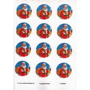 3D ark - Sm� julemotiver, julemand, 3x4 rundeller