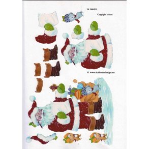 3D ark - Jul, julemand, telegram