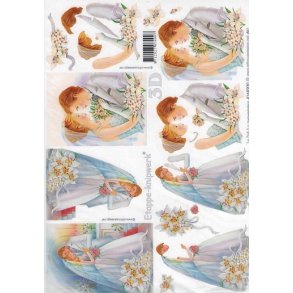 3D ark - Bryllup, brudepar, alter