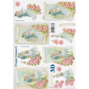 3D ark - Bryllup, brudepar, pergament