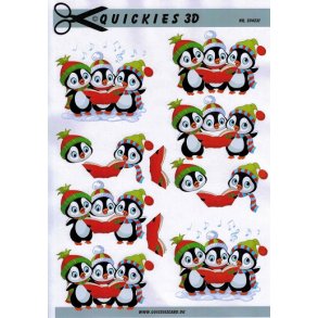 3D ark - Jul, pingviner synger