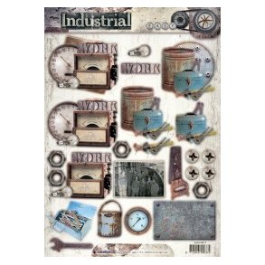 3D ark - udstanset, Arbejde