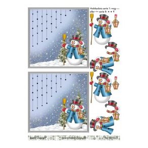 3D ark - Jul, snemand m/lamper