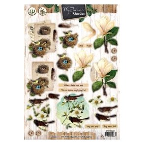 3D ark - udstanset, Natur, fuglerede