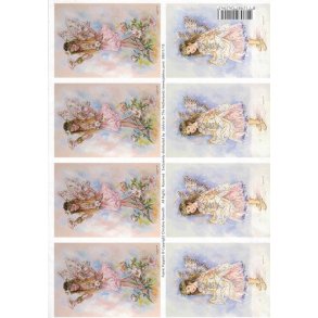 3D ark - Alfer, pige, med blomst