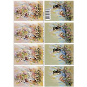 3D ark - Alfer, pige, r�dlig baggrund