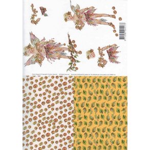 3D ark - Alfer, pige, �bler, m/baggrund 