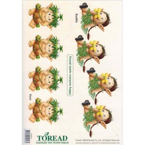 3D ark - Alfer, gr�nt h�r