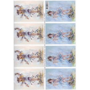 3D ark - Alfer, pige, dreng, bl�, hvid