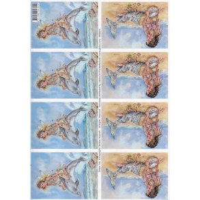 3D ark - Havfrue, delfin