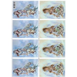 3D ark - Havfrue m/odder og s�l