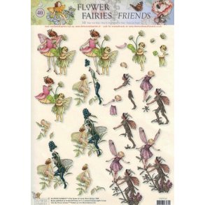 3D ark - Alfer, hvid kl�ver