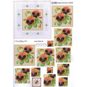 3D sy ark - Blomster