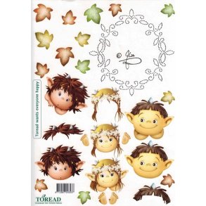 3D sy ark - Glad alf, pige, dreng