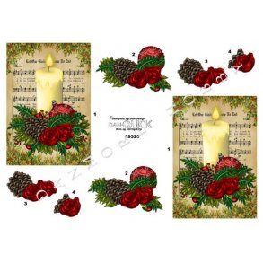 3D ark - Jul, Dekoration med lys