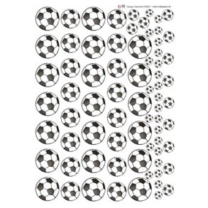 Baggrundspapir, fodbolde i flere strrelser