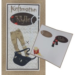 Dies/skre stencils, By Lene's "Konfirmation" &amp; "Tillykke", BLD1334