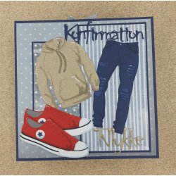 Dies/skre stencils, By Lene's "Konfirmation" &amp; "Tillykke", BLD1334