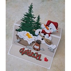 Dies/skre stencils, By Lene's BLD1585, Risengrd